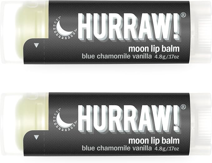 MOON (2 PACK) LIP BALM: NIGHT TREATMENT, ORGANIC, CERTIFIED VEGAN, CERTIFIED CRUELTY FREE, NON-GMO, GLUTEN FREE, ALL NATURAL - LUXURY LIP BALM MADE IN THE USA - MOON (2 PACK)